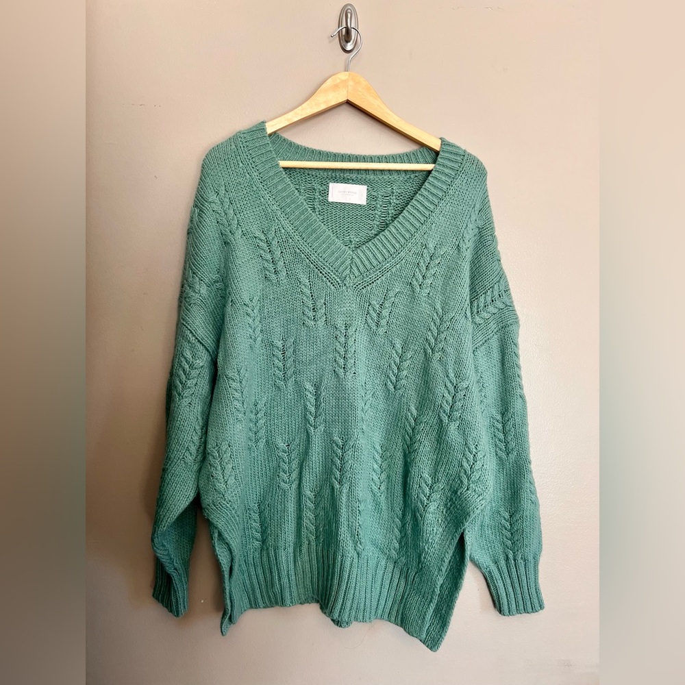 Lucky Brand V-Neck Oversized Sweater